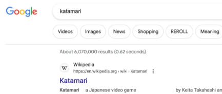 谷歌的Katamari Damacy复活节彩蛋可让您汇总搜索结果