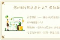 锦纶6的用途是什么? 聚酰胺6