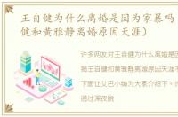 王自健为什么离婚是因为家暴吗（揭王自健和黄雅静离婚原因天涯）
