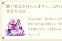 2017款逍客轮胎尺寸多少，2017款逍客轮胎型号规格
