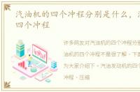 汽油机的四个冲程分别是什么，汽油机的四个冲程