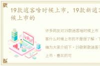 19款逍客啥时候上市，19款新逍客什么时候上市的