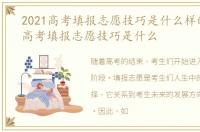 2021高考填报志愿技巧是什么样的，2021高考填报志愿技巧是什么