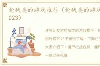 枪战类的游戏推荐（枪战类的游戏排行榜2023）