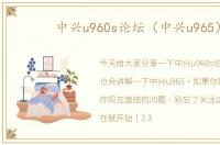 中兴u960s论坛（中兴u965）