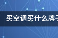 什么牌子的空调比较好? 现在空调买什么牌子的好