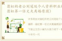 翁虹的老公刘冠廷个人资料职业结婚照（翁虹第一任丈夫离婚原因）