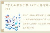 7寸大屏智能手机（7寸大屏智能手机排行榜）