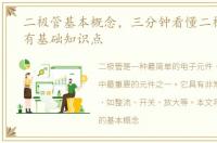 二极管基本概念，三分钟看懂二极管的所有基础知识点