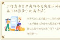 王栎鑫为什么离的婚真实原因揭秘（王栎鑫出轨张佳宁纯属造谣）