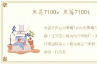 黑莓7100v 黑莓7100t