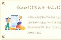 金立gn105怎么样 金立v10