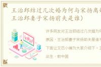 王治郅结过几次婚为何与宋扬离婚原因（王治郅妻子宋扬前夫是谁）