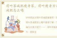 荷叶茶减肥瘦身茶，荷叶瘦身方法荷叶茶减肥怎么喝