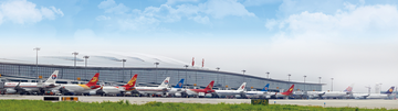 南京禄口国际机场，中国江苏省南京市境内4F级国际枢纽机场