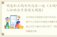 明道和王鸥为何没在一起（王鸥明道不为人知的分手原因大揭露）
