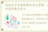 戒指右手食指的戴法含义图解，戒指右手食指的戴法含义