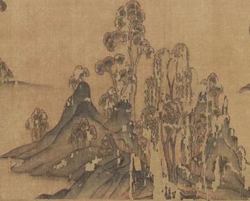 洛神赋图，传为东晋顾恺之的画作