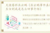 天涯爆料岳云鹏（岳云鹏事件真相揭秘私生女到底是怎么回事介绍）