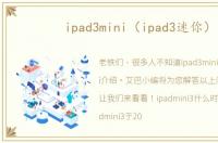ipad3mini（ipad3迷你）