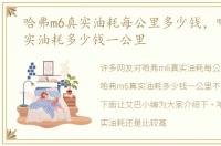 哈弗m6真实油耗每公里多少钱，哈弗m6真实油耗多少钱一公里