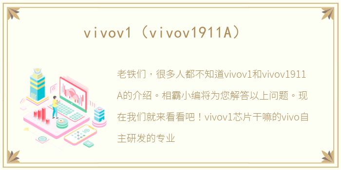 vivov1（vivov1911A）