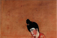 弈棋仕女图，阿斯塔那古墓群出土的唐代绢本设色画