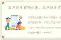 国产跑车有哪些车，国产跑车有哪些