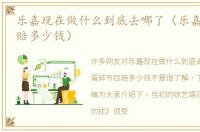 乐嘉现在做什么到底去哪了（乐嘉蛋碎节目赔多少钱）