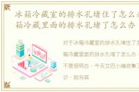 冰箱冷藏室的排水孔堵住了怎么办，电冰箱冷藏里面的排水孔堵了怎么办