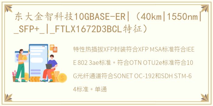 东大金智科技10GBASE-ER