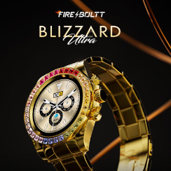 FireBoltt推出了Blizzard Ultra这是一款外观精美的蓝牙通话手表