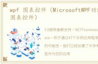 wpf 图表控件（MicrosoftWPF功能丰富的图表控件）