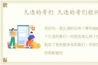 久违的哥们 久违的哥们歌词
