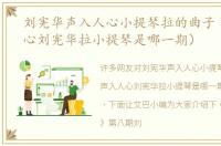 刘宪华声入人心小提琴拉的曲子（声入人心刘宪华拉小提琴是哪一期）