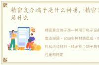 精密复合端子是什么材质，精密复合端子是什么