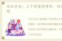 硅业分会：上下游僵持博弈，硅价整体持稳