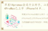 苹果14promax会是什么样子，山寨iPhone14ProMax已上市 iPhone14 Pro叹号孔可显示为药