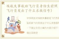 埃航失事航班飞行员身份生前照（坠机前飞行员发出了什么求救信号）
