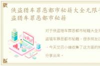 侠盗猎车罪恶都市秘籍大全无限子弹，侠盗猎车罪恶都市秘籍