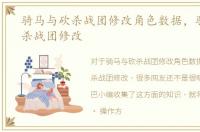 骑马与砍杀战团修改角色数据，骑马与砍杀战团修改