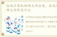 组成计算机的两大部分是，组成计算机的两大部件是什么