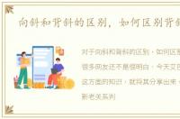 向斜和背斜的区别，如何区别背斜向斜