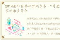 2014南非世界杯罗纳尔多 “外星人”——罗纳尔多简介