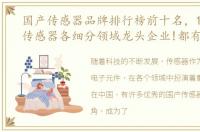 国产传感器品牌排行榜前十名，13家国产传感器各细分领域龙头企业!都有谁