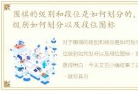 围棋的级别和段位是如何划分的，lol段位级别如何划分以及段位图标