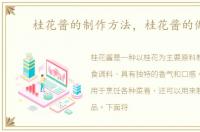 桂花酱的制作方法，桂花酱的做法