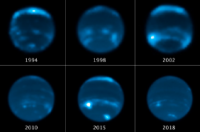 天文学家发现海王星的多云天气与11年太阳周期之间的联系