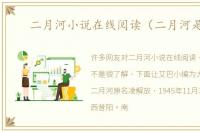 二月河小说在线阅读（二月河是谁）