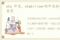 sts 开关，stabilizer的开关按钮是什么意思